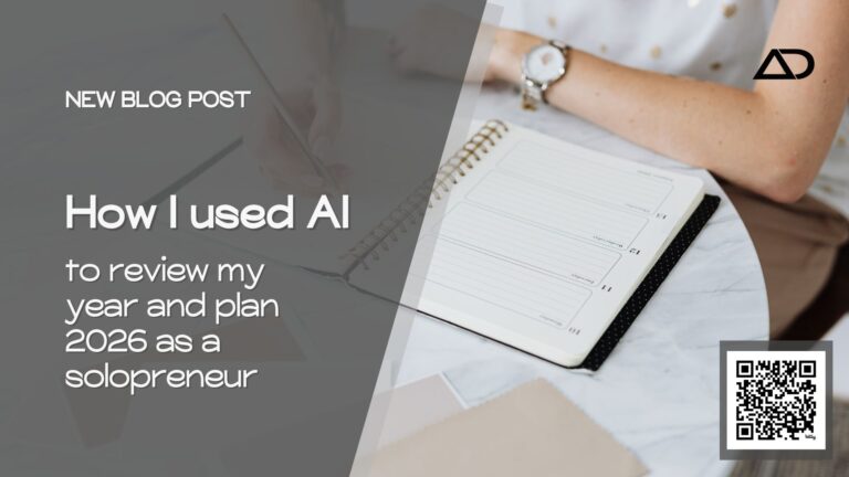 Use AI to review your year: how I planned 2026 as a solopreneur